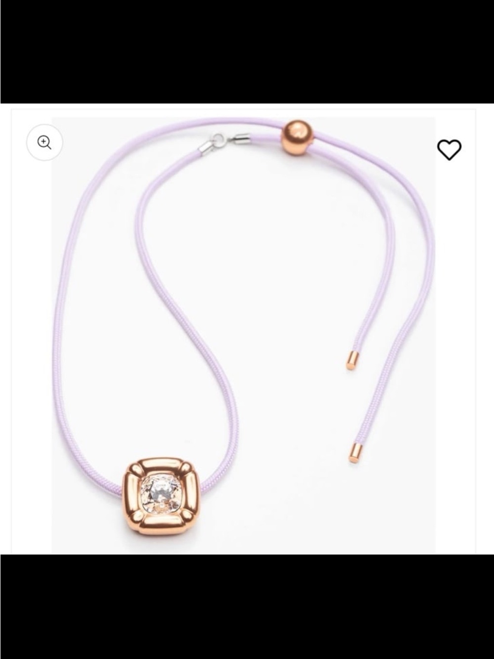 Swarovski 5622377 Women's Dulcis Purple, Rose Gold Choker Necklace #2345